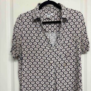 RSQ Women's Button-Down Camp Shirt